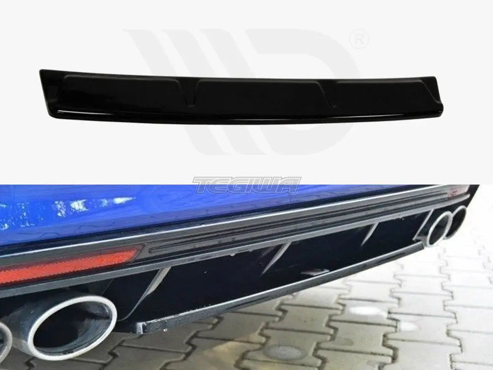 Maxton Design Central Rear Splitter Volkswagen Golf MK7 R Estate Without A Vertical BAR 13-16