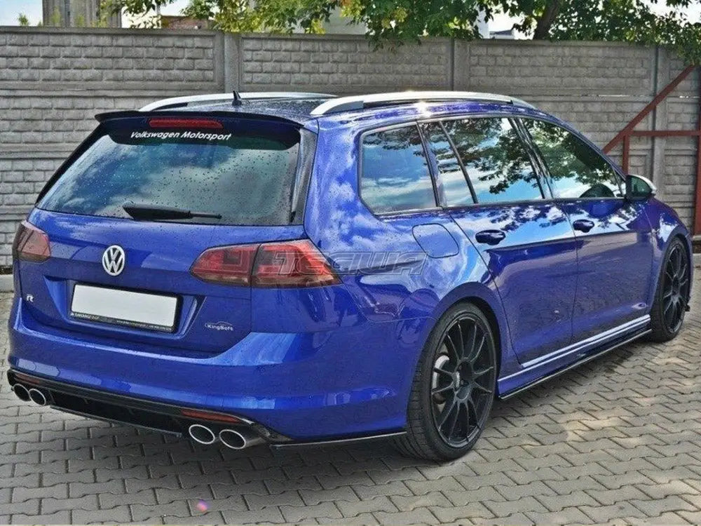 Maxton Design Central Rear Splitter Volkswagen Golf MK7 R Estate Without A Vertical BAR 13-16