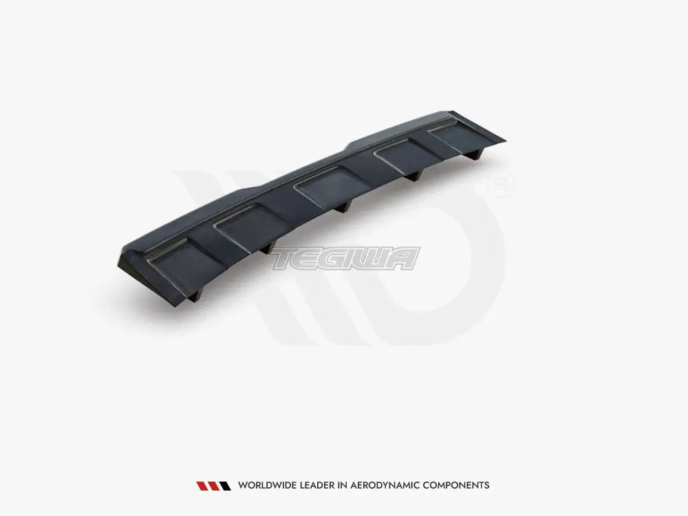 Maxton Design Central Rear Splitter W Vertical Bars Skoda Kodiaq VRS 2019-