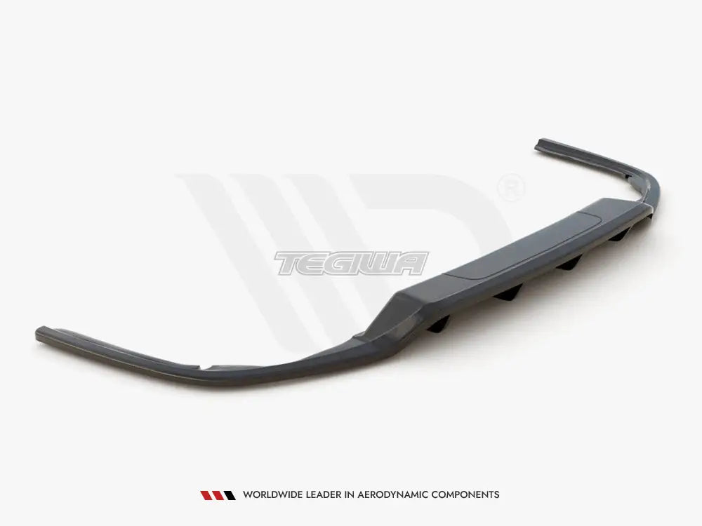 Maxton Design Central Rear Splitter W Vertical Bars Volkswagen Passat B8 15-19