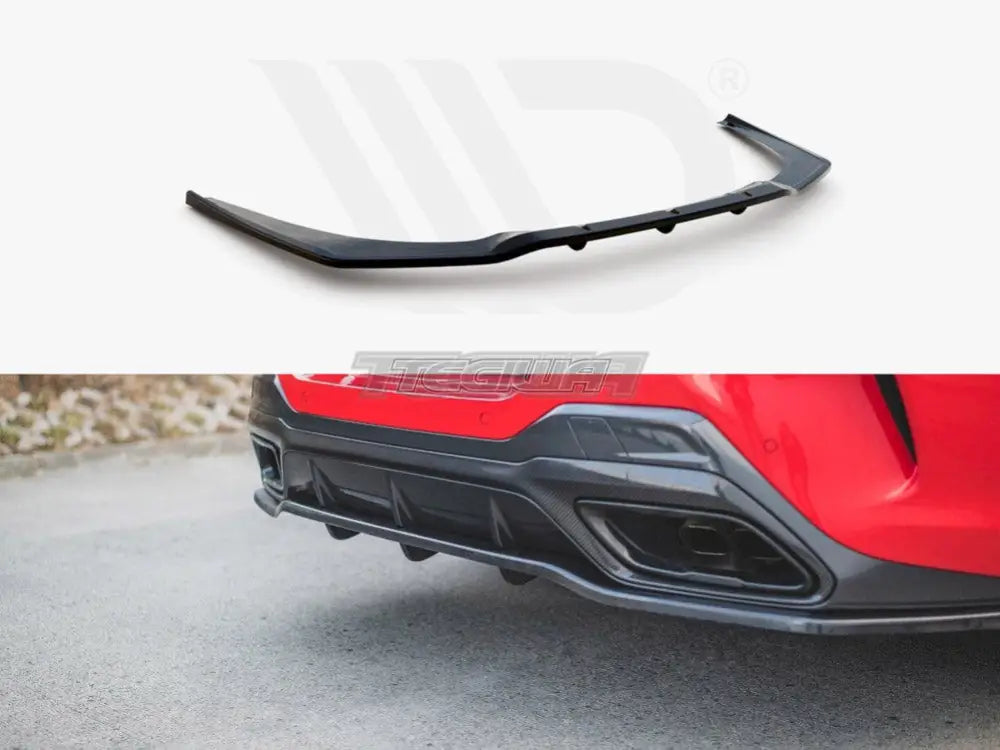 Maxton Design Central Rear Splitter With Vertical Bars BMW 8-Series Coupe M-pack G15 2018-