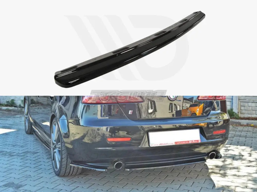 Maxton Design Central Rear Splitter Without Vertical Bars Alfa Romeo 159 Dual Exit Exhaust