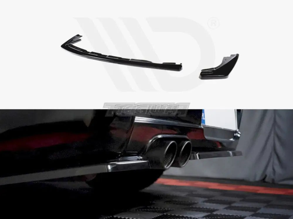 Maxton Design Central Rear Splitter Without Vertical Bars BMW 1-Series E81 E87 M-sport Facelift 09-11