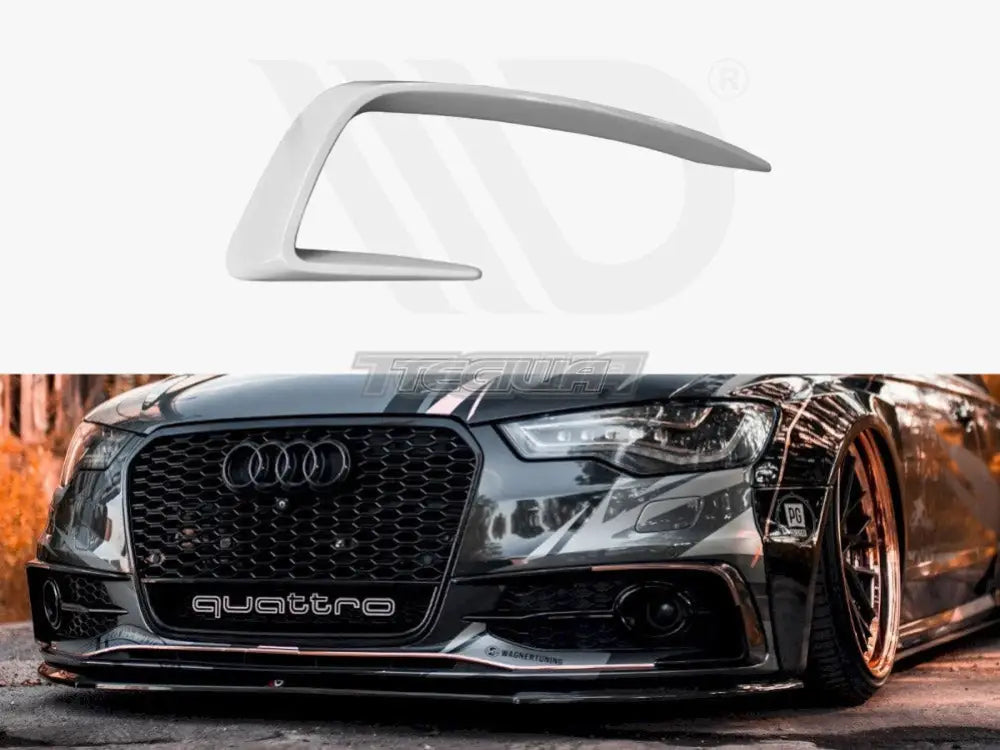 Maxton Design Frames For Lights Audi A6 C7 S-line 2011-2014 S6 C7 11-14