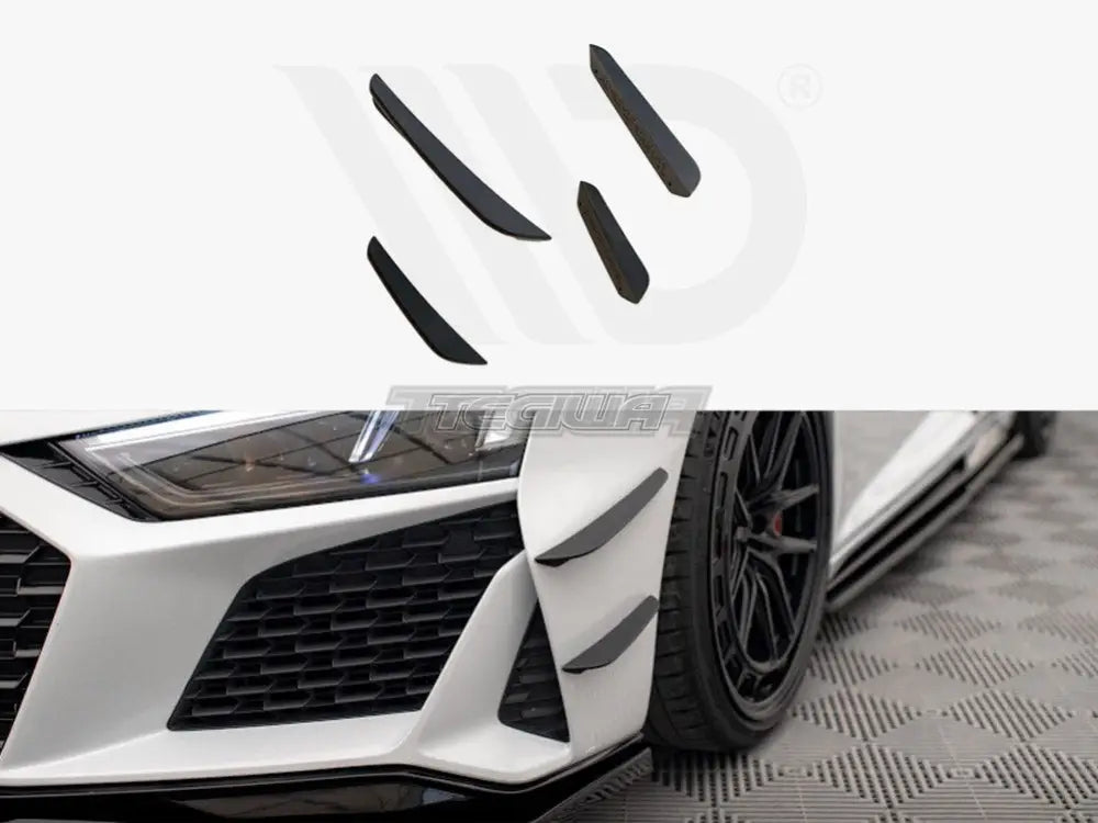 Maxton Design Front Bumper Wings Canards Audi R8 Mk2 Facelift