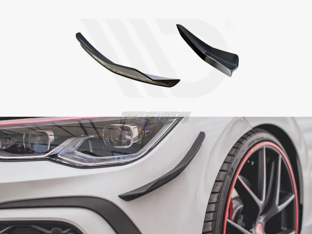 Maxton Design Front Bumper Wings Canards Volkswagen Golf 8 GTI R-line 20-