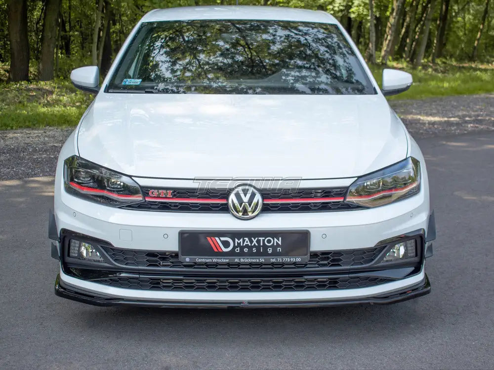 Maxton Design Front Bumper Wings Canards Volkswagen Polo MK6 GTI 17-21