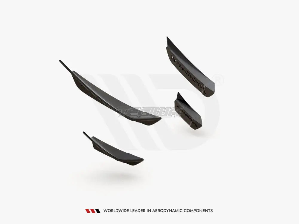 Maxton Design Front Bumper Wings Canards Volkswagen Polo MK6 GTI 17-21