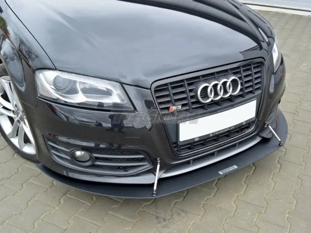 Maxton Design Front Racing Splitter Audi S3 8P Facelift Model 09-13