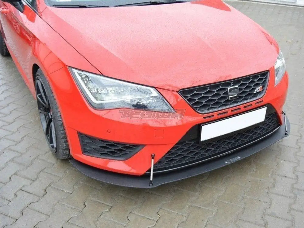 Maxton Design Front Racing Splitter Seat Leon III Cupra FR