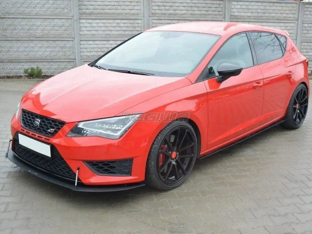 Maxton Design Front Racing Splitter Seat Leon III Cupra FR