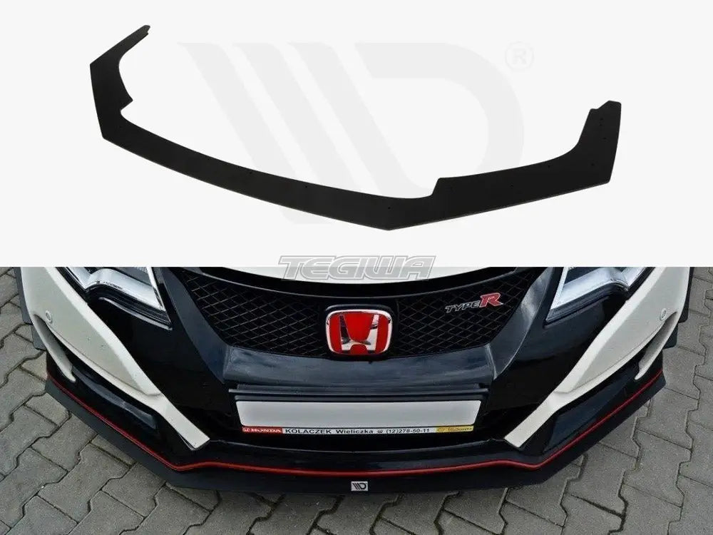 Maxton Design Front Racing Splitter V.1 Honda Civic IX Type R 15-17