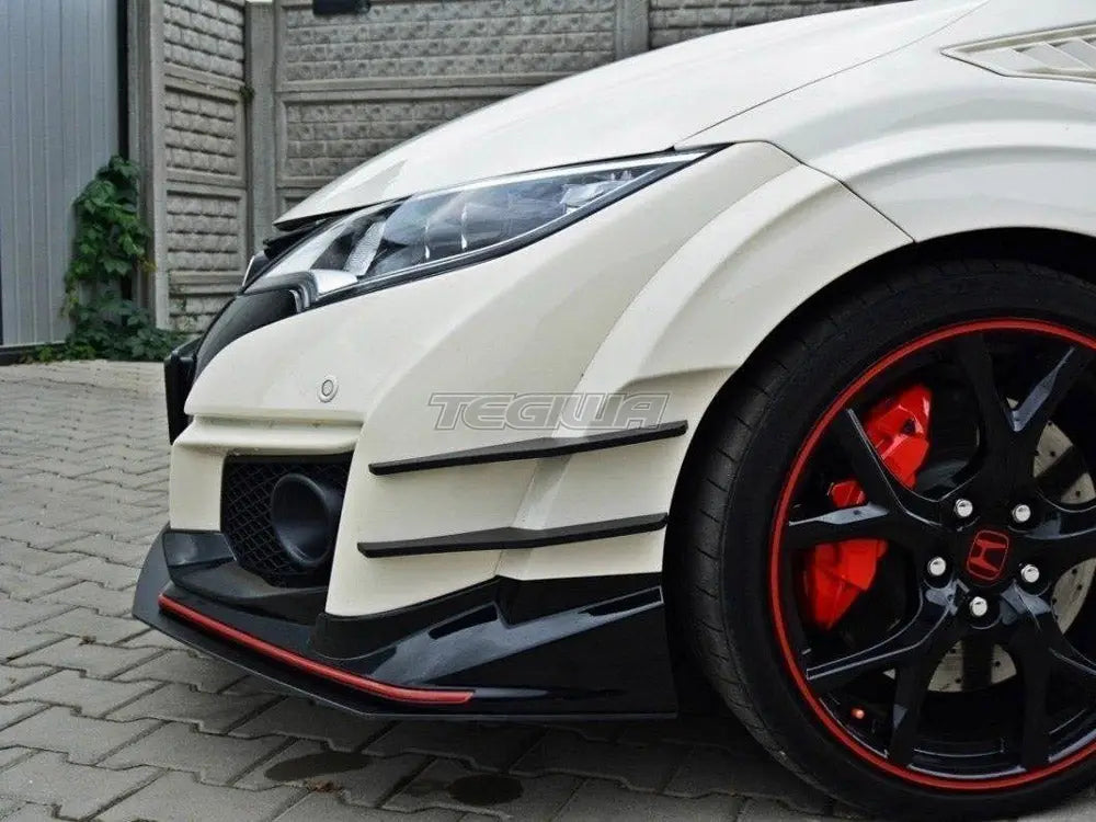 Maxton Design Front Racing Splitter V.1 Honda Civic IX Type R 15-17