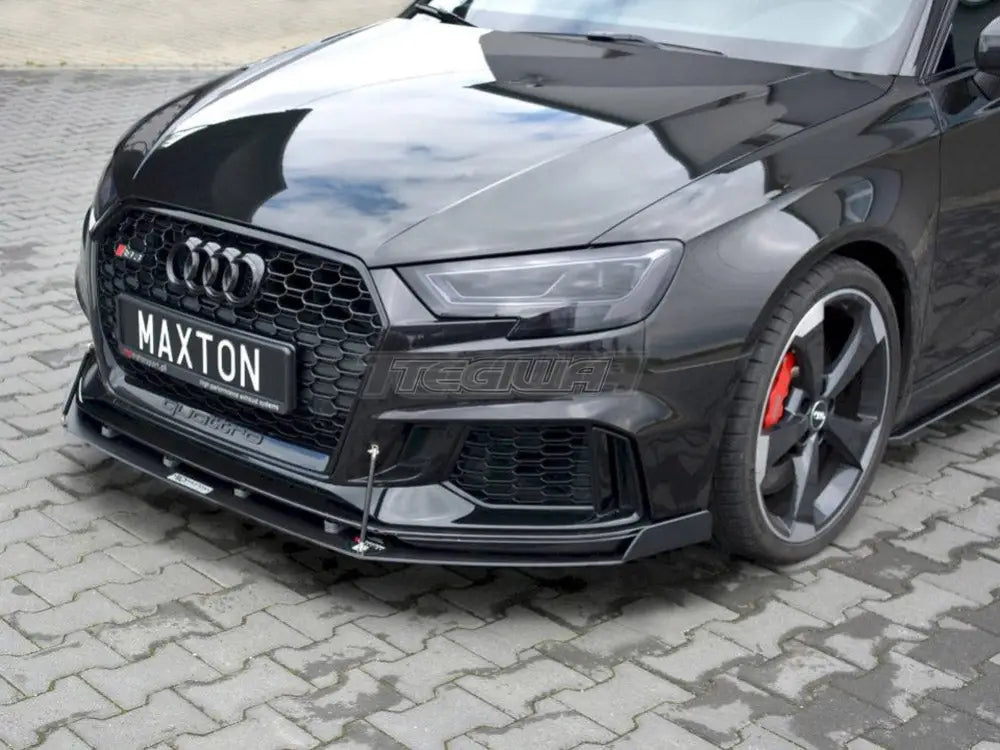 Maxton Design Front Racing Splitter V.2 Audi RS3 8V Facelift Sportback 2017-20