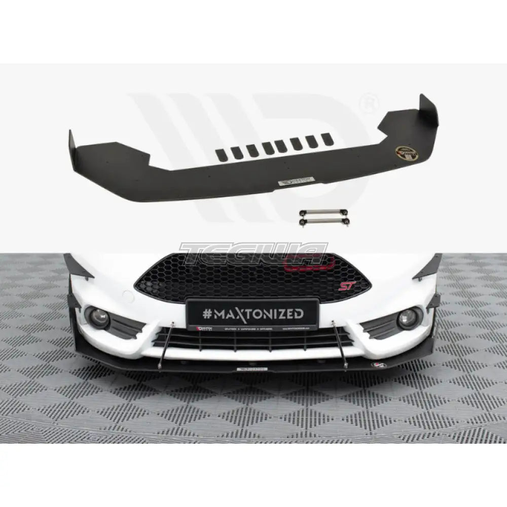 Maxton Design Front Racing Splitter V.2 Fiesta Mk7 St Facelift With Wings 13-17 Splitters Skirts &