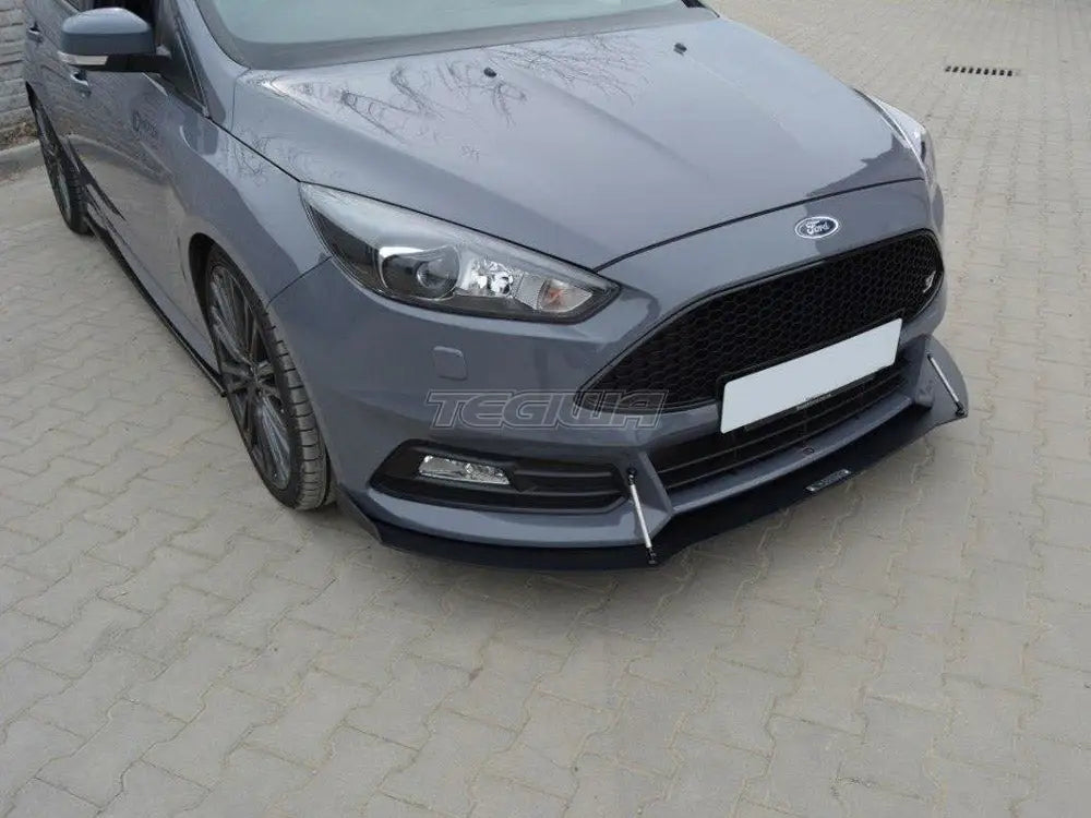 Maxton Design Front Racing Splitter V.2 Ford Focus 3 ST Facelift