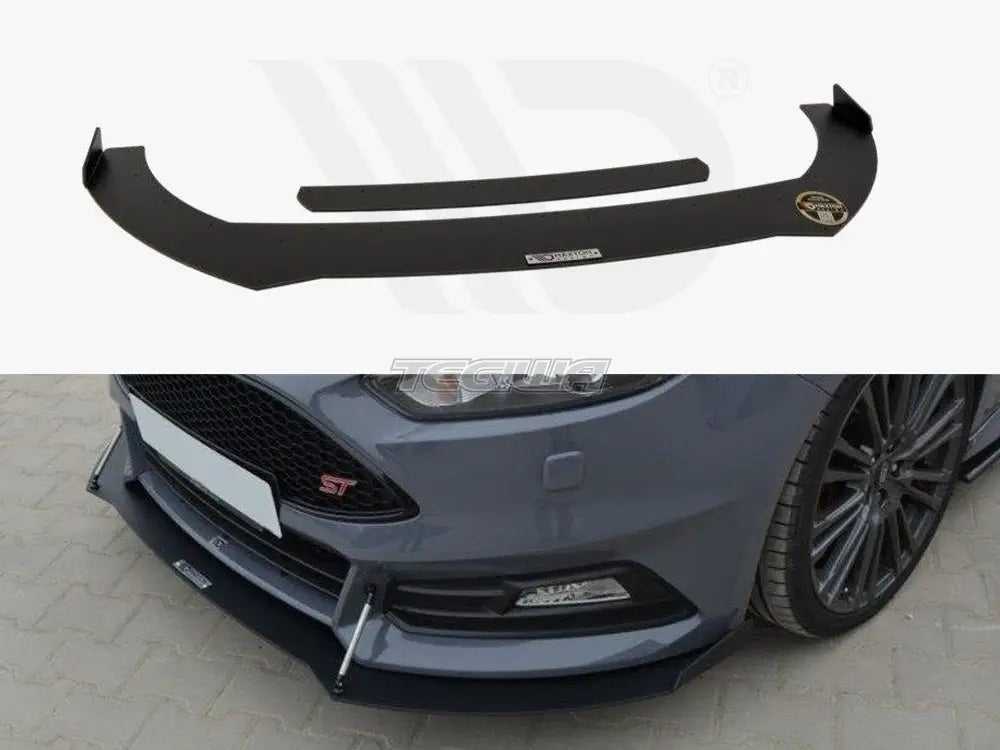 Maxton Design Front Racing Splitter V.2 Ford Focus 3 ST Facelift