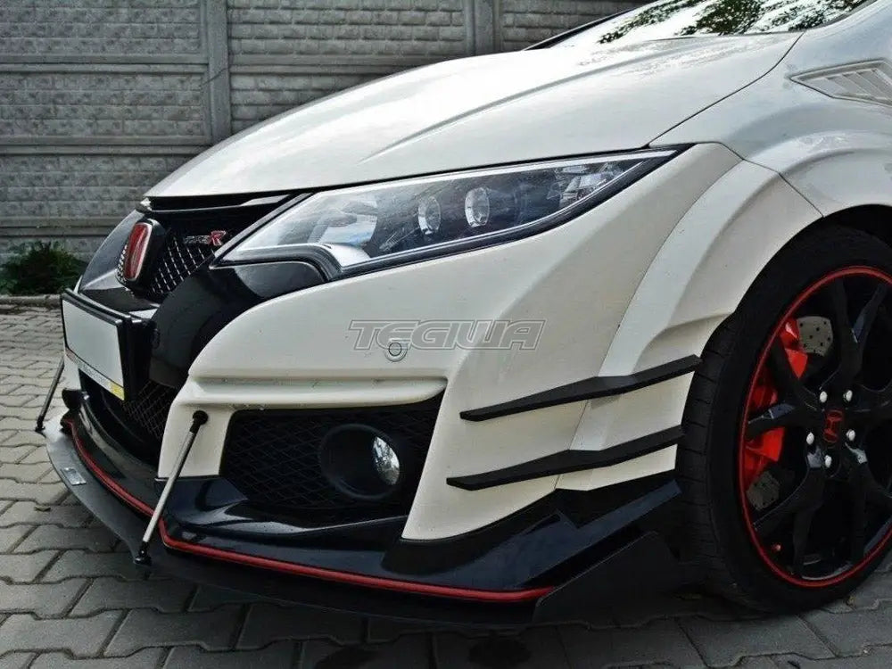 Maxton Design Front Racing Splitter V.2 Honda Civic IX Type R 15-17