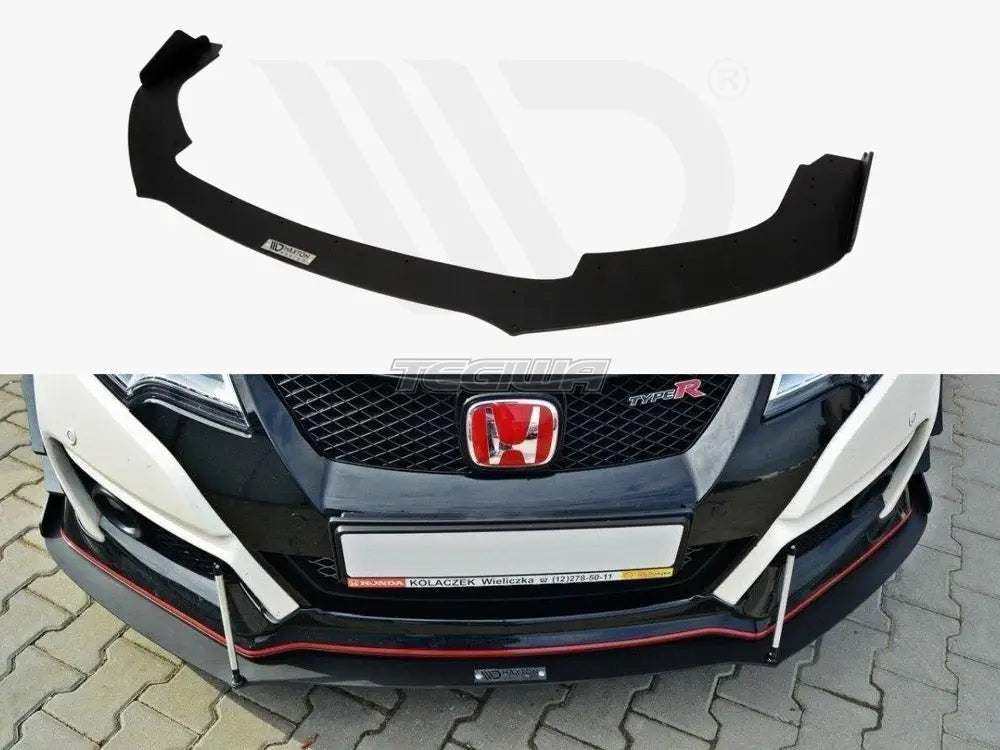 Maxton Design Front Racing Splitter V.2 Honda Civic IX Type R 15-17