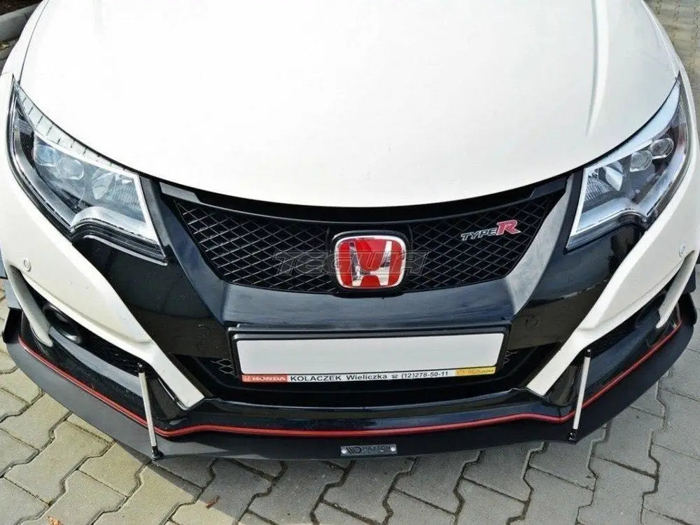 Maxton Design Front Racing Splitter V.2 Honda Civic IX Type R 15-17