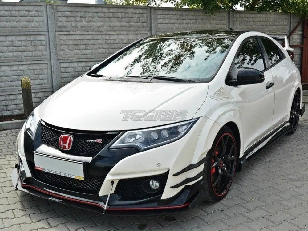 Maxton Design Front Racing Splitter V.2 Honda Civic IX Type R 15-17