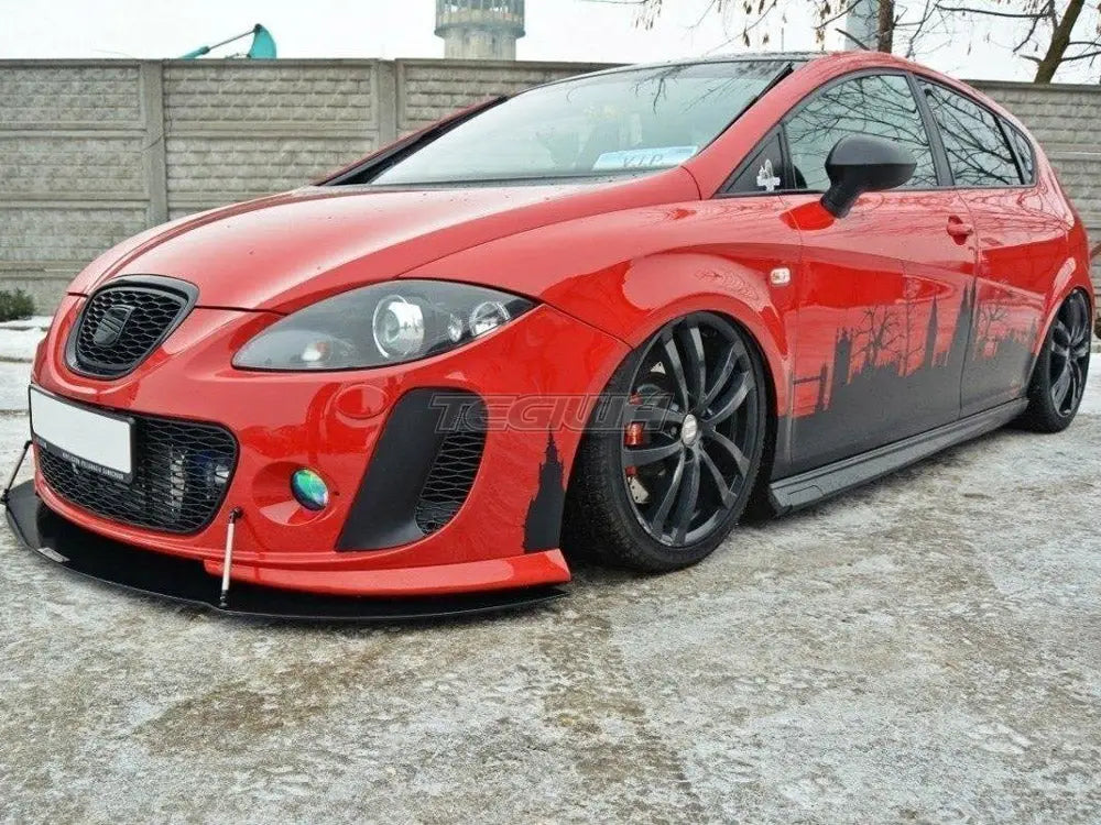 Maxton Design Front Racing Splitter V.2 Seat Leon MK2 MS Design