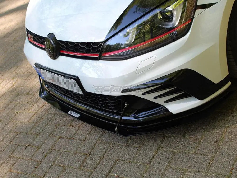 Maxton Design Front Racing Splitter Volkswagen Golf MK7 GTI Clubsport 16-17