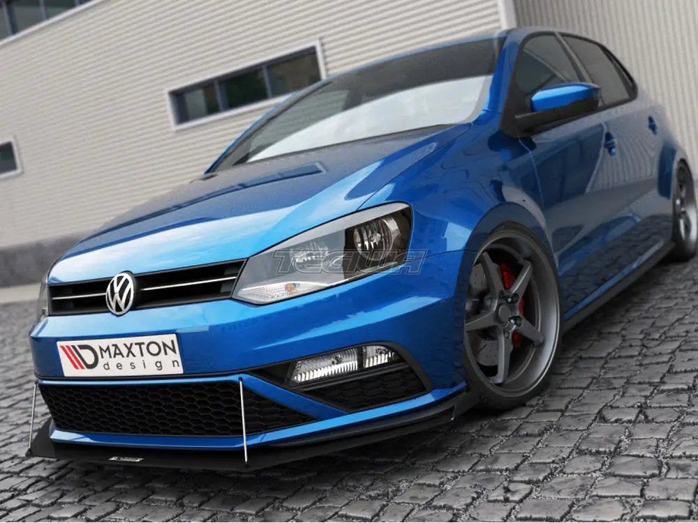 Maxton Design Front Racing Splitter Volkswagen Polo MK5 GTI Facelift With Wings 15-17