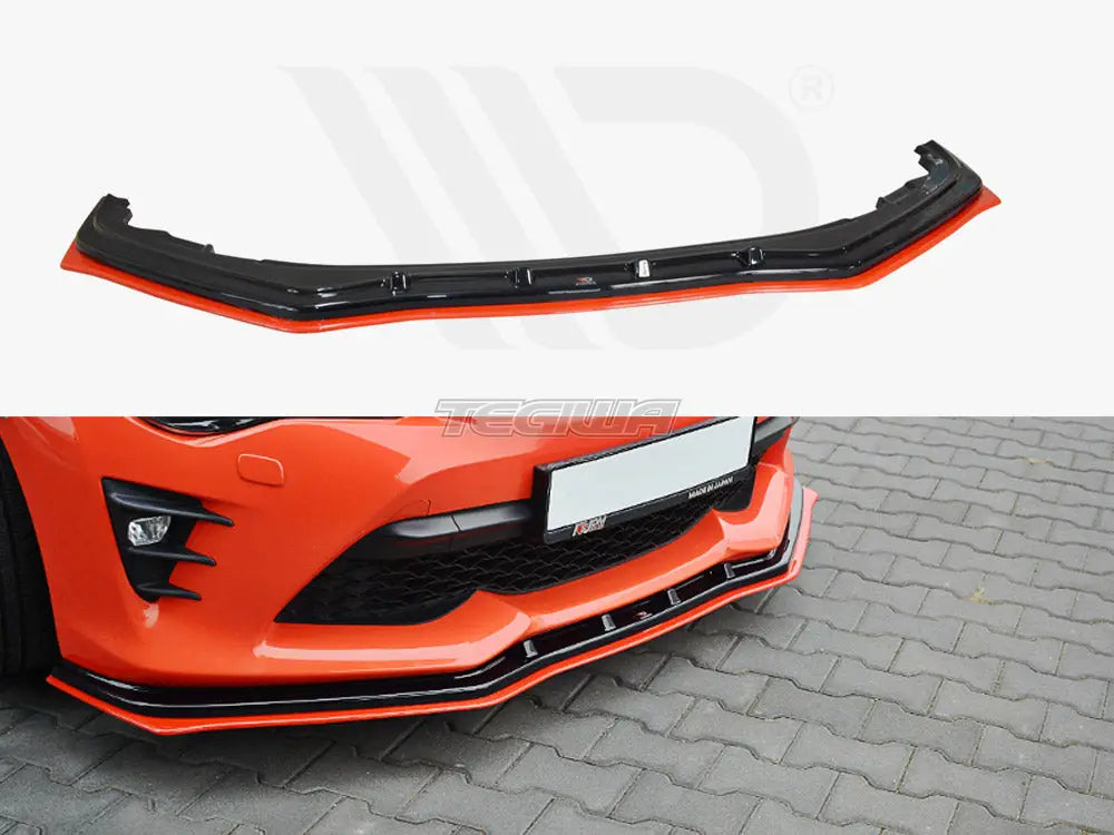 Maxton Design Front Splitter Black & Red V.4 Toyota GT86 Facelift 2017-UP