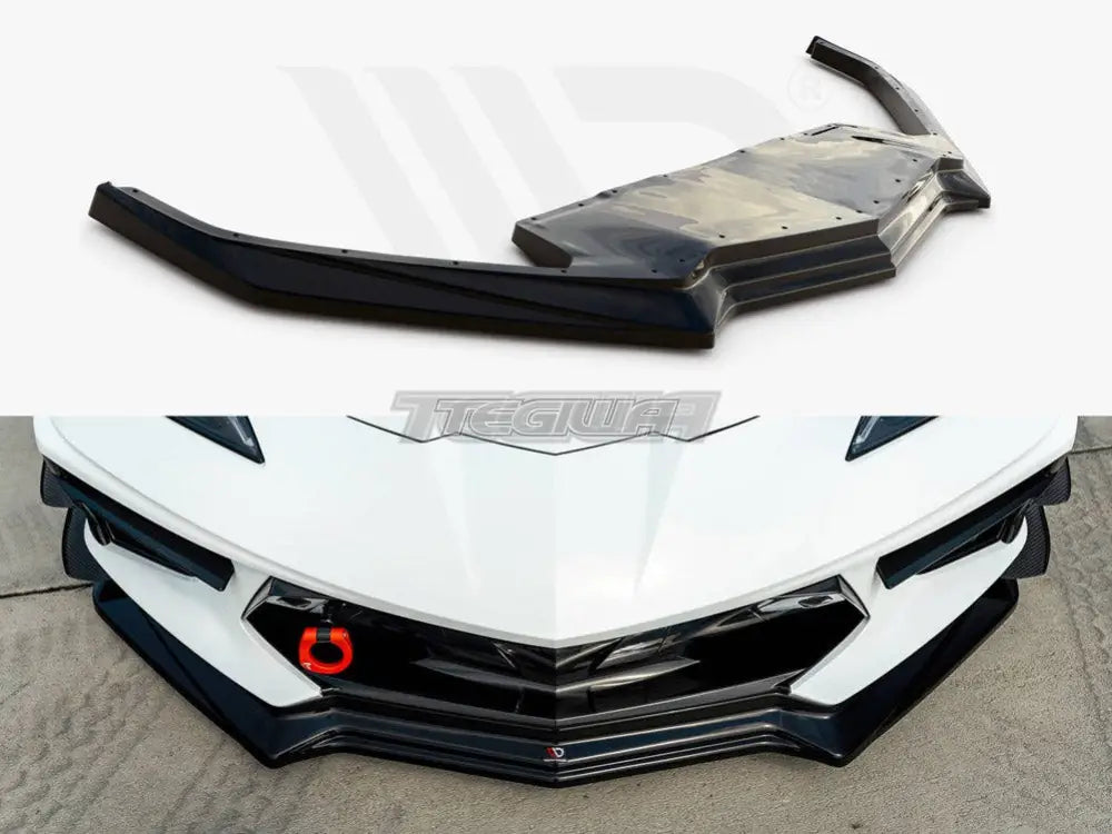 Maxton Design Front Splitter Chevrolet Corvette C8 2020-