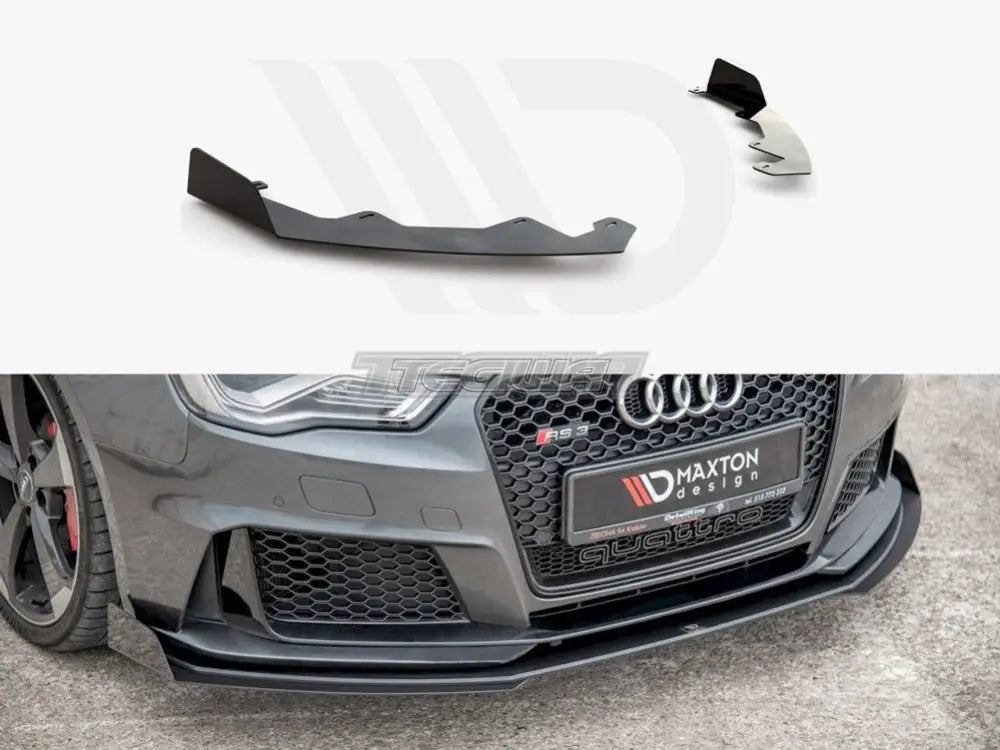 Maxton Design Front Splitter Flaps Audi RS3 8V Sportback 15-16