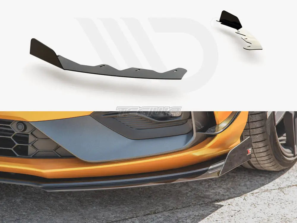 Maxton Design Front Splitter Flaps Ford Focus ST MK4 2019-