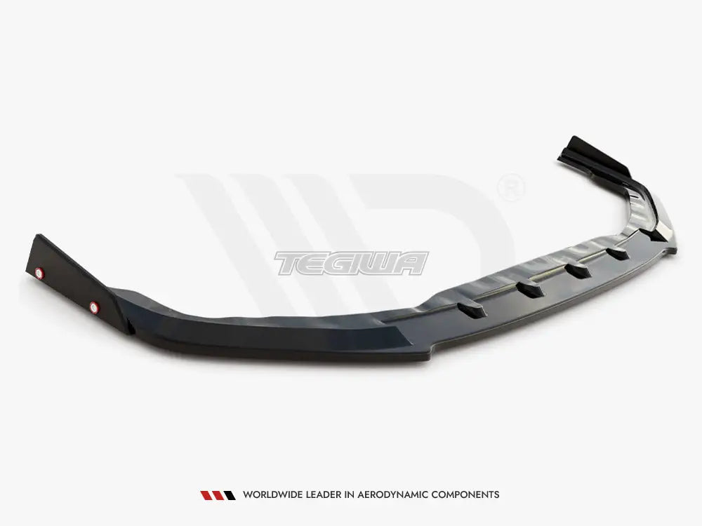 Maxton Design Front Splitter + Flaps Nissan GTR R35 Facelift