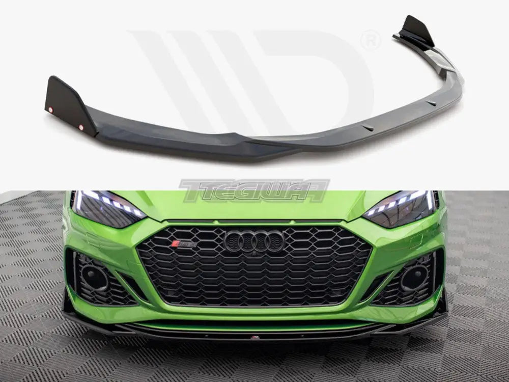 Maxton Design Front Splitter +flaps V.1 Audi RS5 F5 Facelift