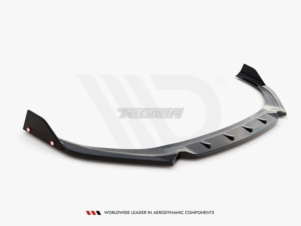 Maxton Design Front Splitter +flaps V.1 Hyundai I30 N Hatchback fastback MK3 Facelift 2020-