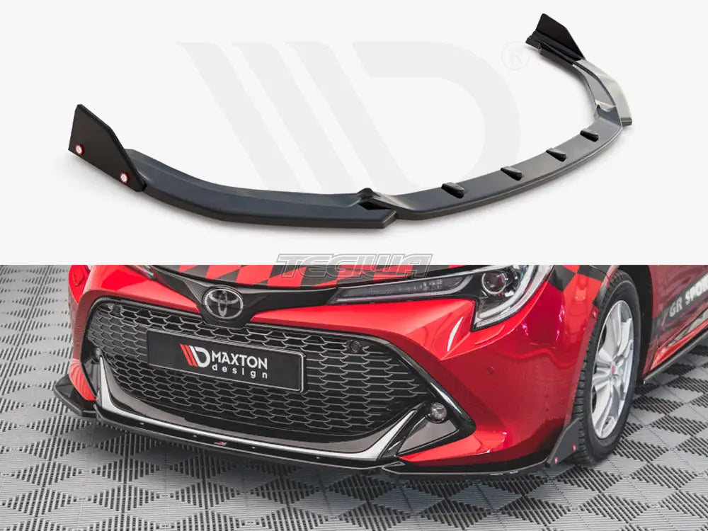 Maxton Design Front Splitter +flaps V.1 Toyota Corolla GR Sport Hatchback XII 2019-