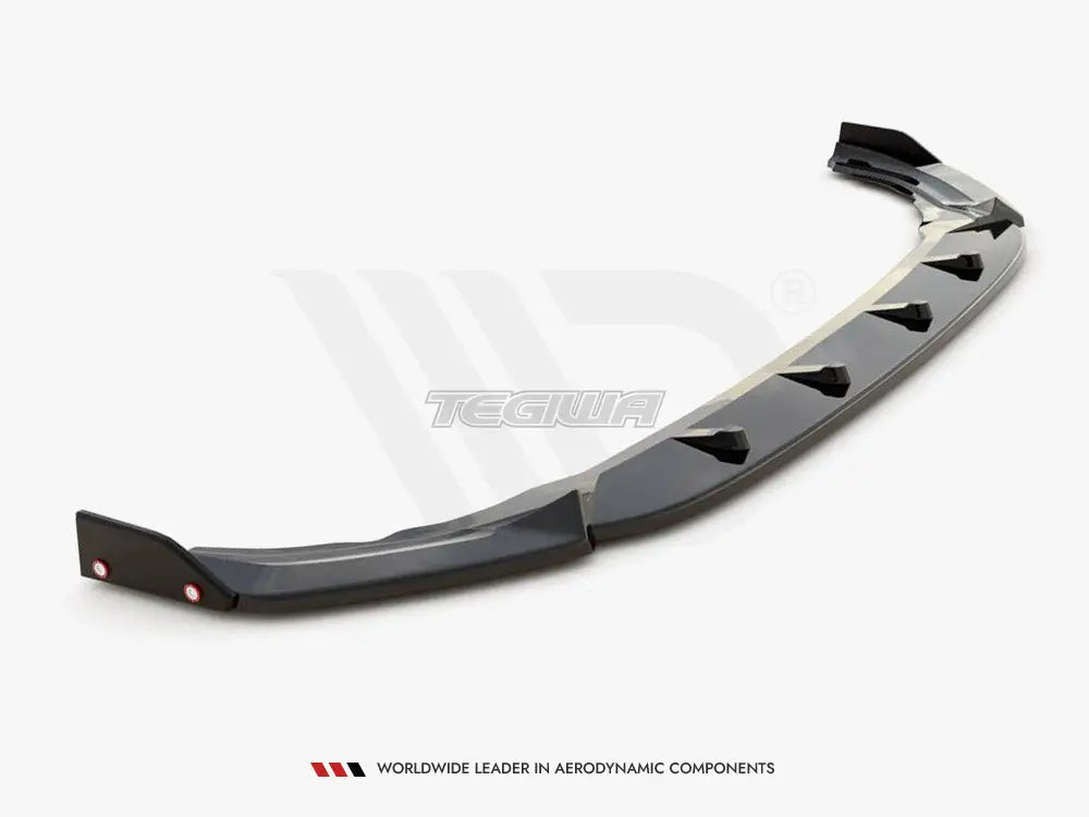 Maxton Design Front Splitter +flaps V.2 Volkswagen Golf R MK8 20-