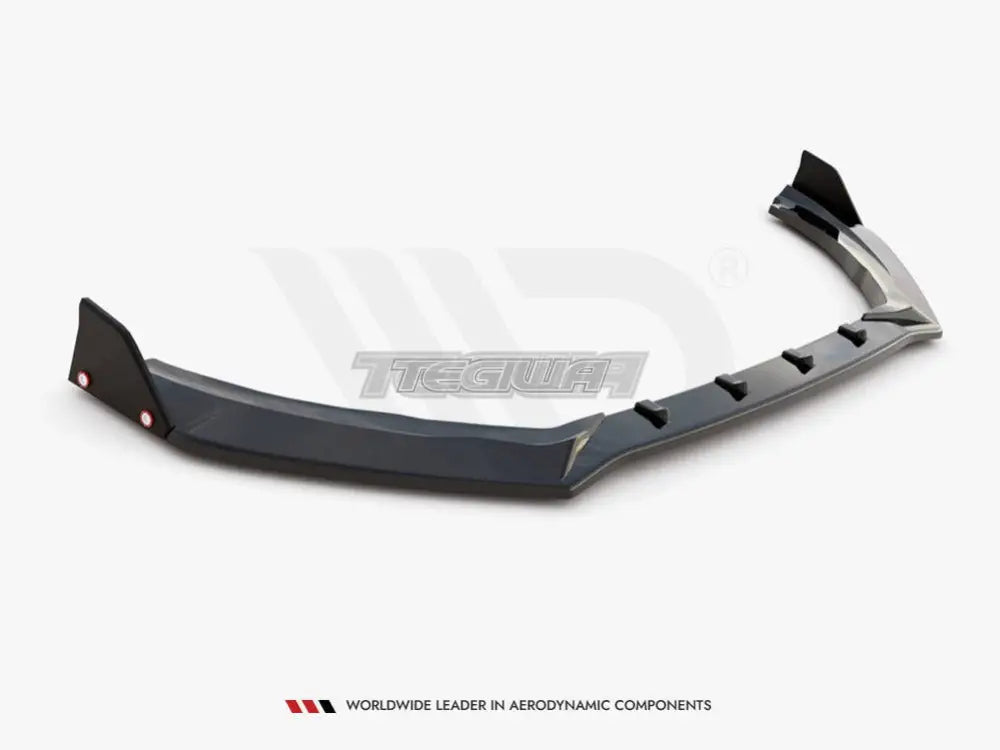 Maxton Design Front Splitter +flaps V.4 Ford Fiesta MK8 ST ST-Line 2017-