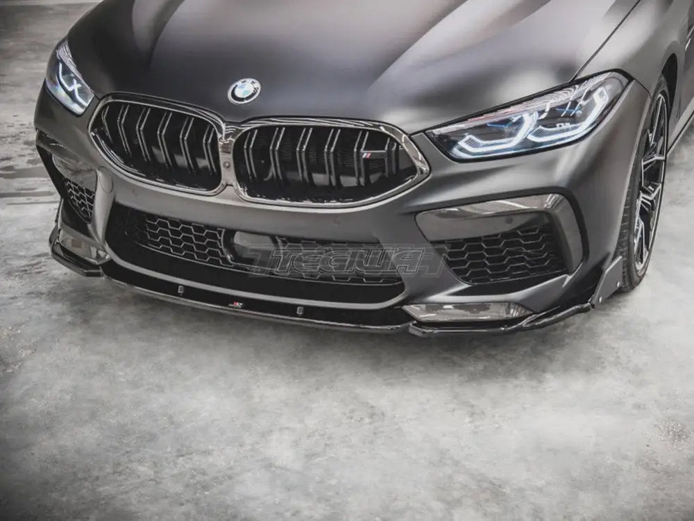 Maxton Design Front Splitter +flaps V1 BMW M8 GRAN Coupe F93 2019-