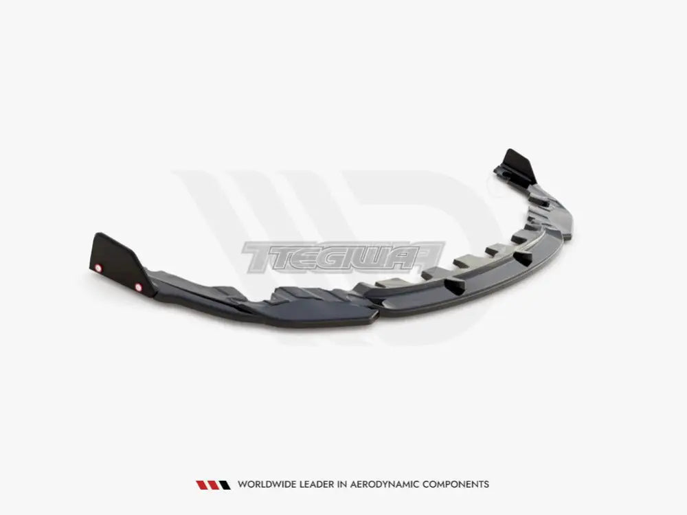 Maxton Design Front Splitter +flaps V1 BMW M8 GRAN Coupe F93 2019-