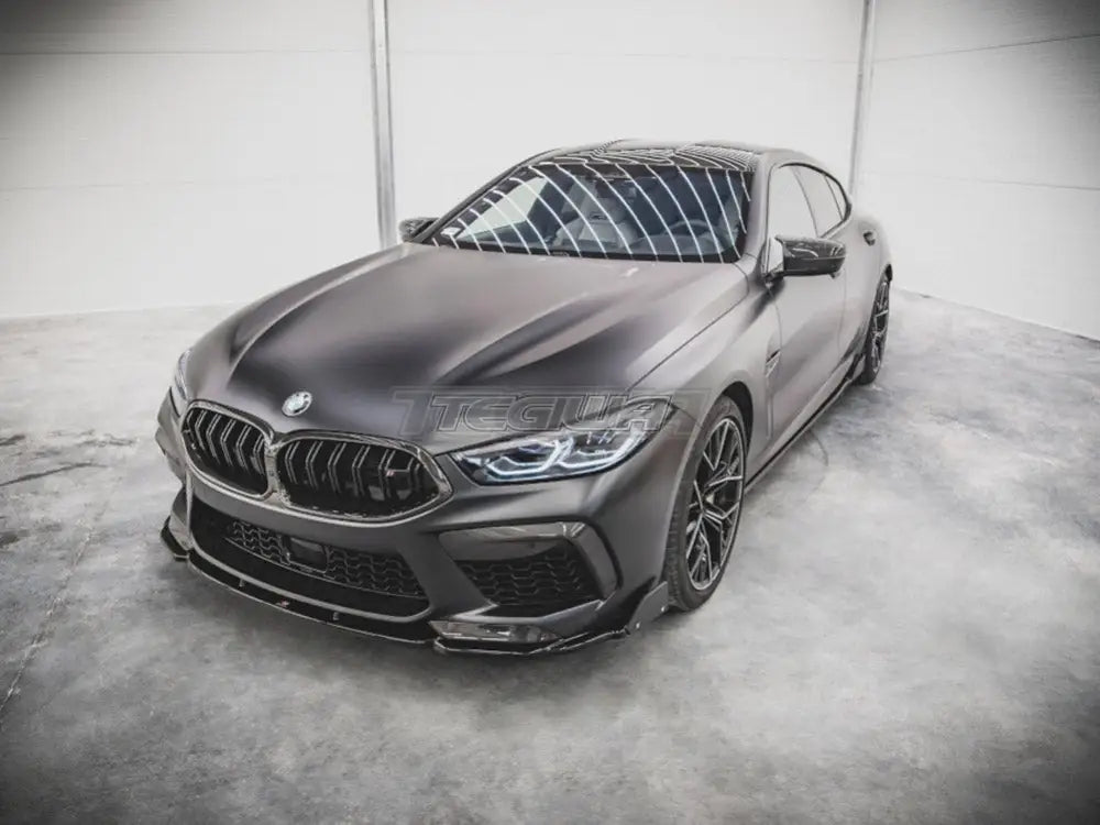 Maxton Design Front Splitter +flaps V1 BMW M8 GRAN Coupe F93 2019-