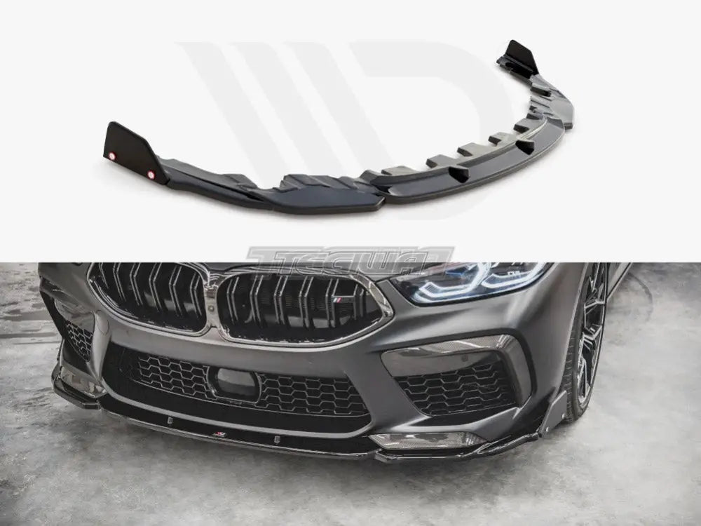 Maxton Design Front Splitter +flaps V1 BMW M8 GRAN Coupe F93 2019-