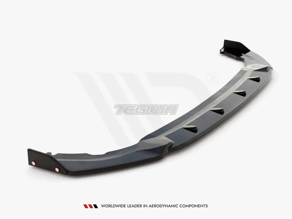 Maxton Design Front Splitter +flaps V1 Volkswagen Golf 8 GTI Clubsport 20-