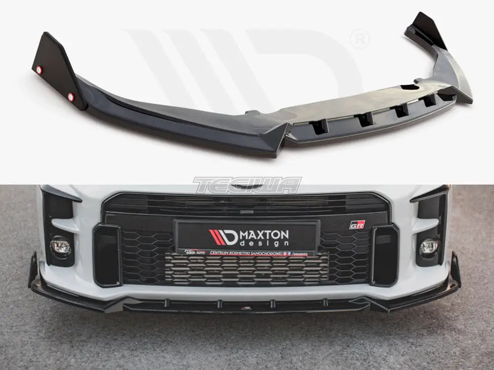 Maxton Design Front Splitter +flaps V2 Toyota GR Yaris MK4 2020-