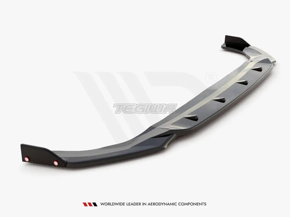 Maxton Design Front Splitter +flaps V2 Volkswagen Golf 8 GTI R-line 20-