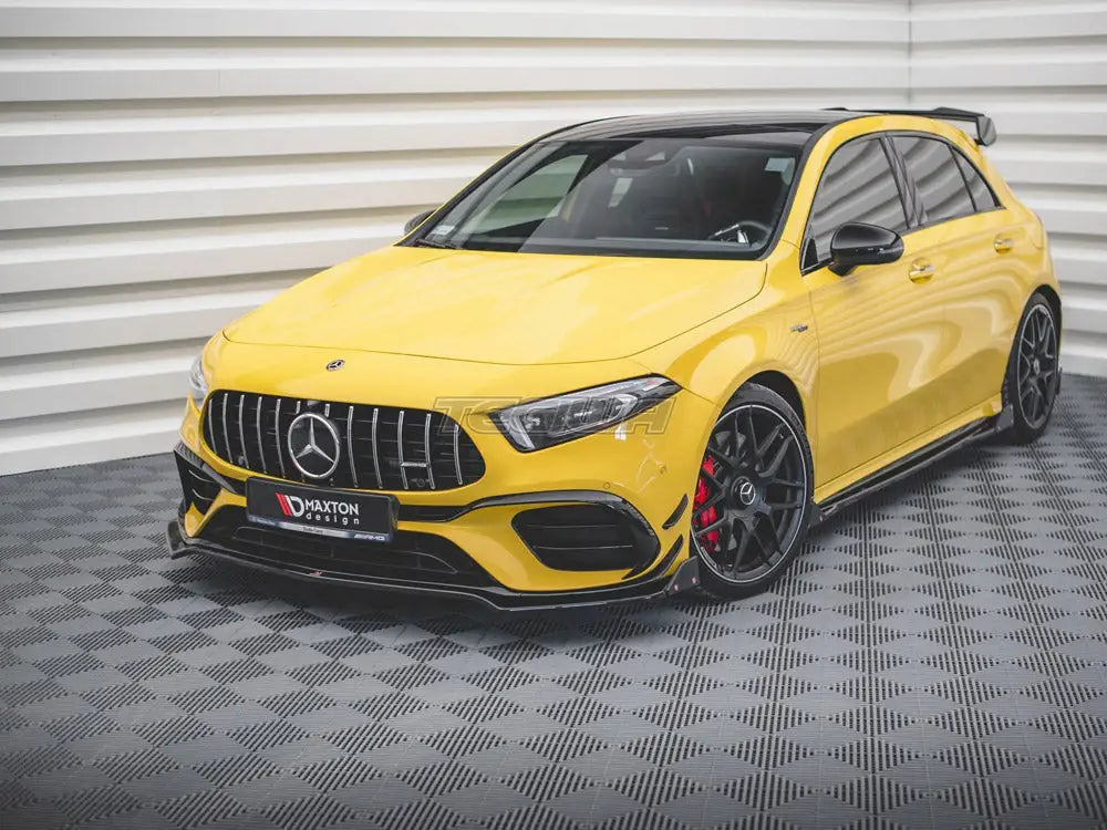 Maxton Design Front Splitter +flaps V3 Mercedes AMG A45 S 2019-