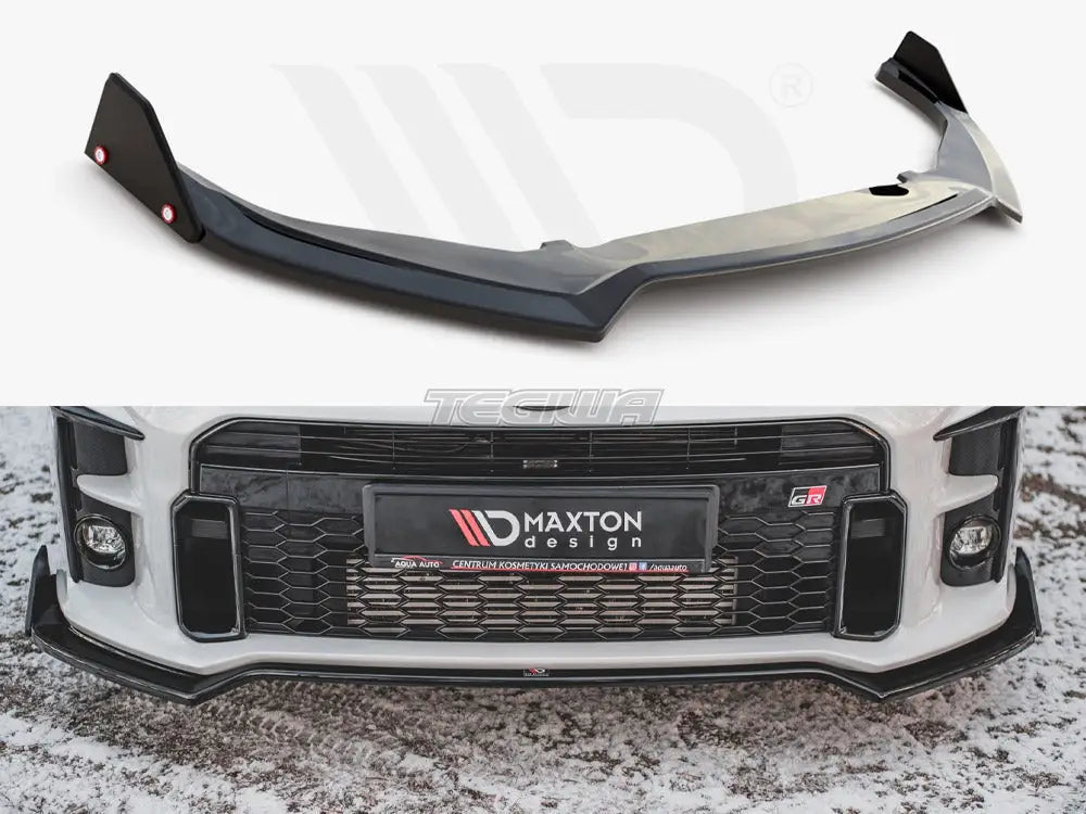 Maxton Design Front Splitter +flaps V3 Toyota GR Yaris MK4 2020-