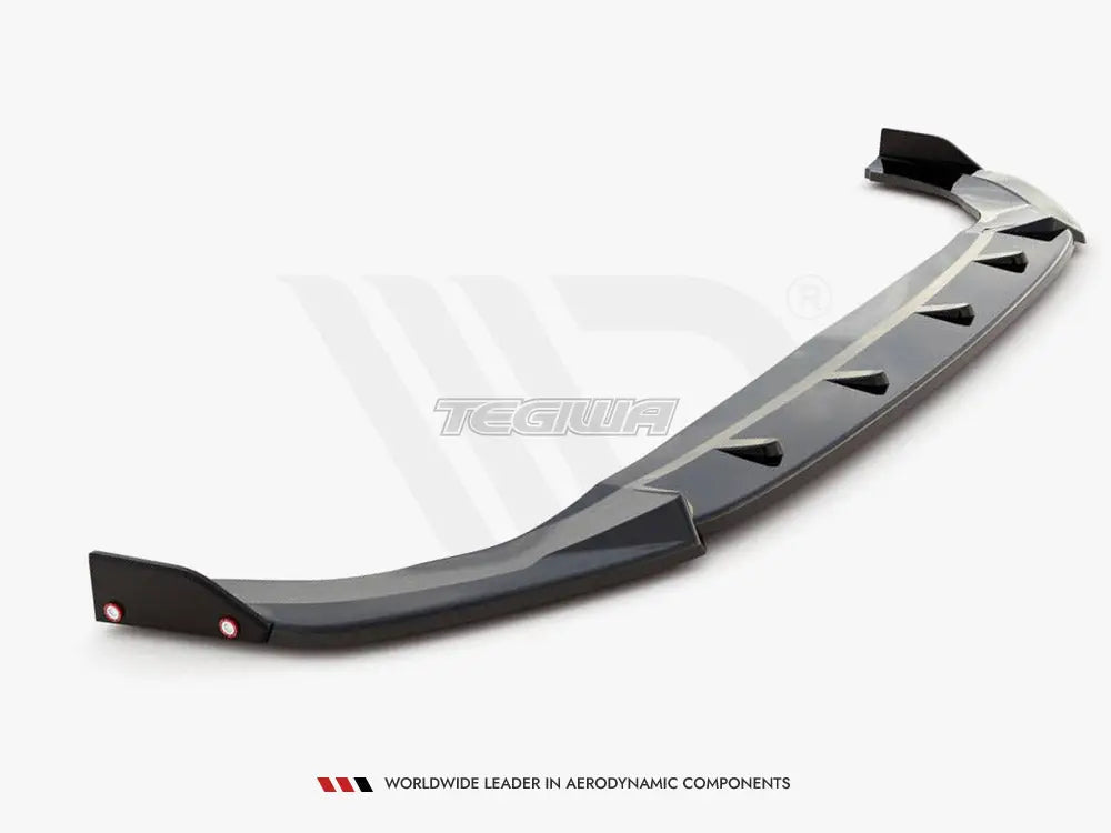 Maxton Design Front Splitter +flaps V3 Volkswagen Golf 8 GTI R-line 20-