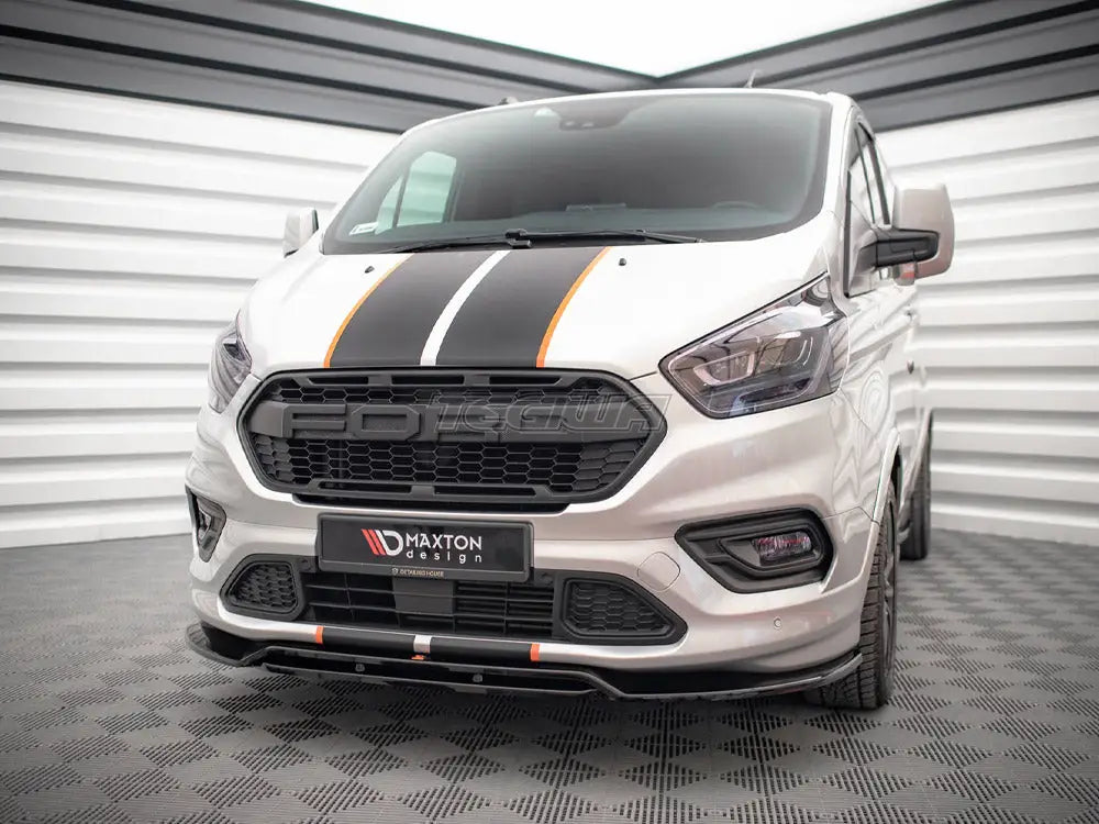 Maxton Design Front Splitter Ford Transit Custom ST-Line Mk1 Facelift