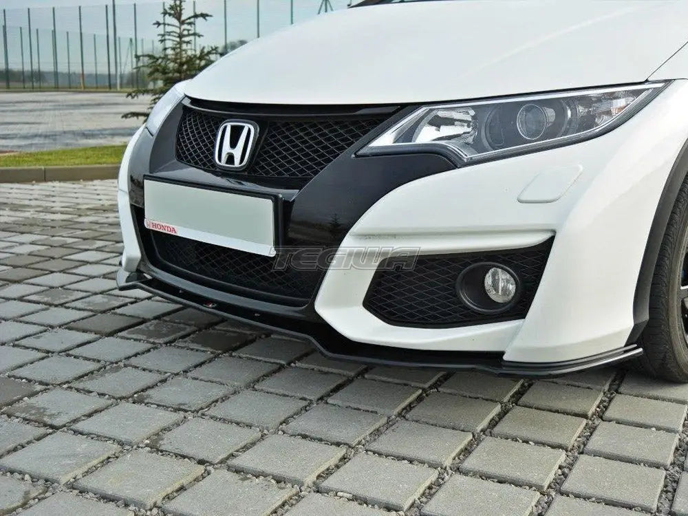 Maxton Design Front Splitter Honda Civic MK9 Facelift 15-17